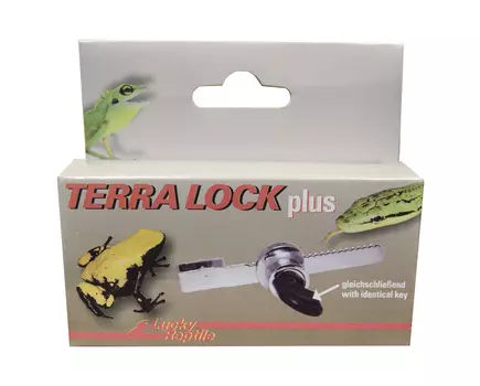 LUCKY REPTILE Замок для террариумов с раздвижными дверями с ключом "Terra Lock Plus", 2.5-8см