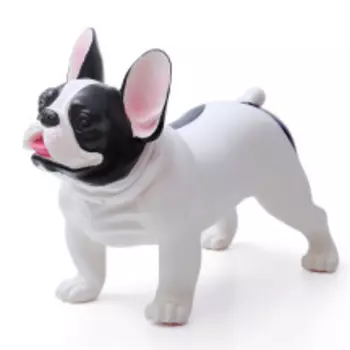 Манекен собаки "Французский бульдог Тyke-D", бело-чёрный, 44х21х31см