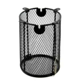 MCLANZOO Защитная металлическая сетка на патрон, чёрная, 11.5х16.1см.