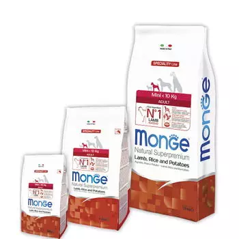 Monge Speciality Line Mini Корм сух.ягненок,рис,картофель д/собак мелких пород 800г