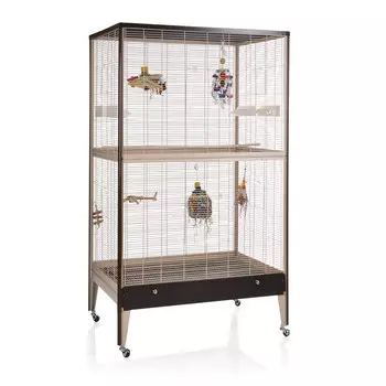 MONTANA Клетка для малых птиц "Happy Home 99 B", choco-vanile, 99х71х170 (Германия)
