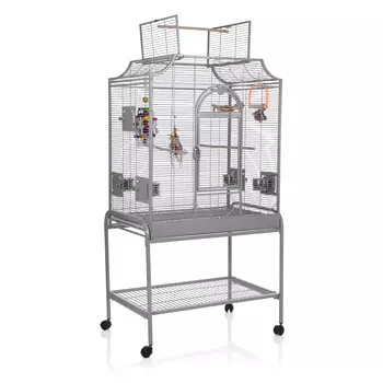 MONTANA Клетка для малых птиц "Madeira II", светло-серая, 82х54х153см (Германия)