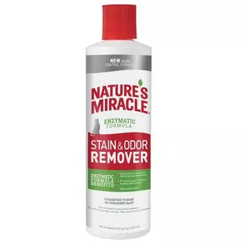 Natures Miracle Just For Cats Уничтожитель пятен и запахов кошачьих меток и мочи 473мл