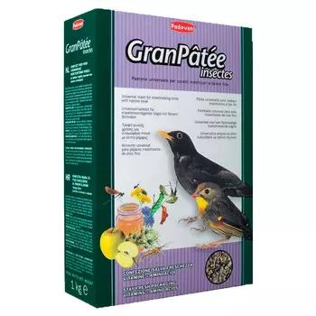 PADOVAN Gran Patee Insectes Корм д/насекомоядных птиц с узким клювом 1кг