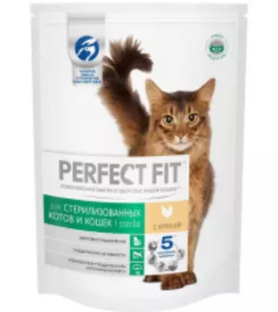 PERFECT FIT Sterile Chicken Корм сух.курица д/кастр.и стер.кошек 1,2кг