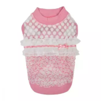 PINKAHOLIC Футболка для собак "Myra", розовая, M (Южная Корея)