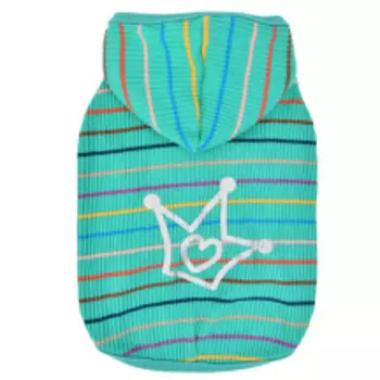 PINKAHOLIC Футболка для собак с капюшоном "Yara", зеленая, S (Южная Корея)!