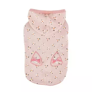 PINKAHOLIC Футболка с капюшоном для собак "Fiorella", розовая, M (Южная Корея)!
