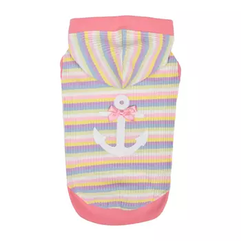 PINKAHOLIC Футболка с капюшоном для собак "Maire", розовая, S (Южная Корея)