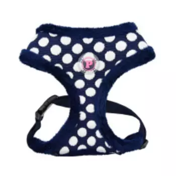 PINKAHOLIC Шлейка для собак утеплённая "Joceline", синяя, S (Южная Корея)
