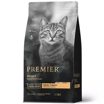 PREMIER Cat Adult Turkey Корм сух.индейка д/кошек 400г