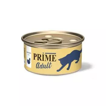 PRIME Adult Корм влаж.курица паштет д/кошек конс.75г