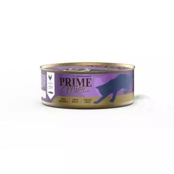 PRIME MEAT Adult Корм влаж.курица со скумбрией филе в желе д/кошек конс.100г