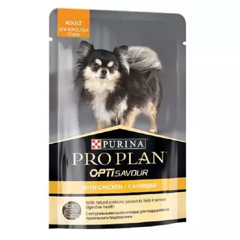 PRO PLAN Adult Корм влаж.курица д/собак пауч 85г