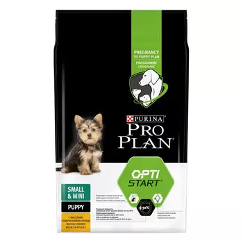 PRO PLAN Small&amp;Mini Puppy Optistart Корм сух.курица д/щенков мелких и карл.пород 3кг