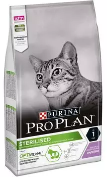PRO PLAN Sterilised Optirenal Adult Корм сух.индейка д/стерилизов.кошек 10кг