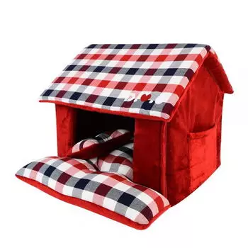 PUPPIA Домик для животных "Beaufort House", красный, 43х40х36см (Южная Корея)!