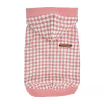 PUPPIA Футболка для собак с капюшоном "Collette", розовая, XL, 39х49х35.5см (Южная Корея)!