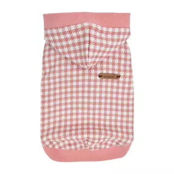 PUPPIA Футболка для собак с капюшоном "Collette", розовая, S, 24х30х20см (Южная Корея)