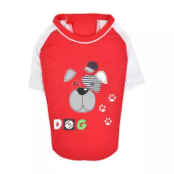 PUPPIA Футболка для собак "Sniffer", красная, S, 26х31х19см (Южная Корея)!