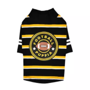 PUPPIA Футболка для собак "Touchdown", чёрная, XL (Южная Корея)!