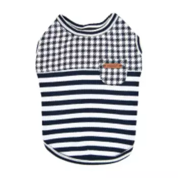 PUPPIA Футболка для собак "Winona", синяя, M, 27х38х24см (Южная Корея)!