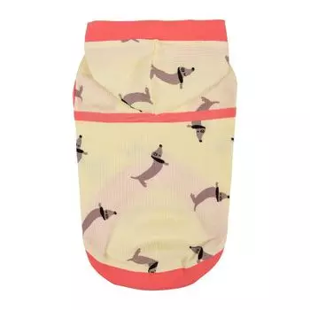 PUPPIA Футболка с капюшоном для собак "Sammy", жёлтая, L (Южная Корея)