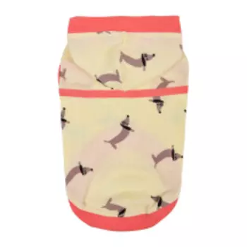 PUPPIA Футболка с капюшоном для собак "Sammy", жёлтая, S (Южная Корея)