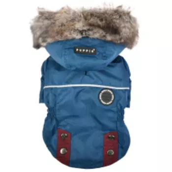 PUPPIA Куртка для собак с капюшоном "Brock", синяя, XXL (Южная Корея)