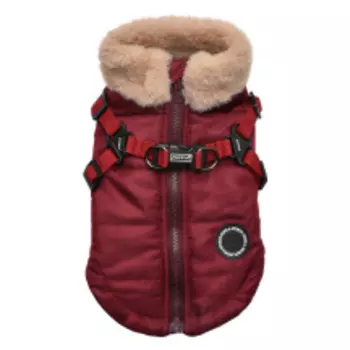 PUPPIA Куртка для собак со встроенной шлейкой "Donavan", красная, XXL (Южная Корея)