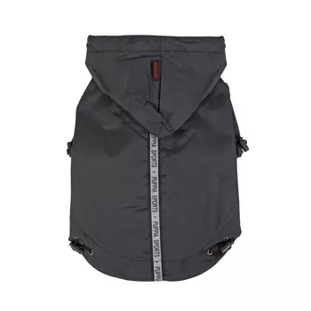 PUPPIA Плащ для собак со светоотражающими лентами "Base Jumper", черный, 5L (Южная Корея)