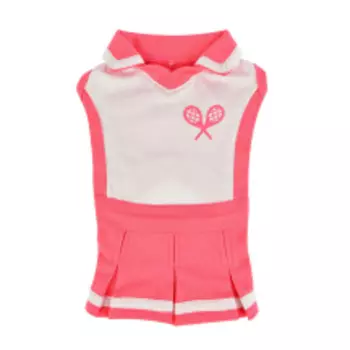 PUPPIA Платье теннисное для собак "Ace", розовое, S (Южная Корея)!
