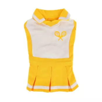 PUPPIA Платье теннисное для собак "Ace", желтое, S (Южная Корея)!