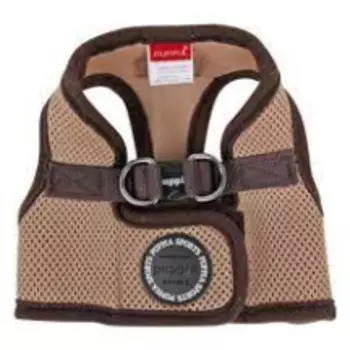 PUPPIA Шлейка для собак "Soft Vest", коричневая, XXL (Южная Корея)