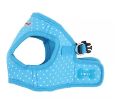 PUPPIA Шлейка-жилет для собак "Dotty", голубая, M (Южная Корея)
