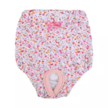 PUPPIA Трусы для собак гигиенические "WildFlower", розовый бантик, M (Южная Корея)!