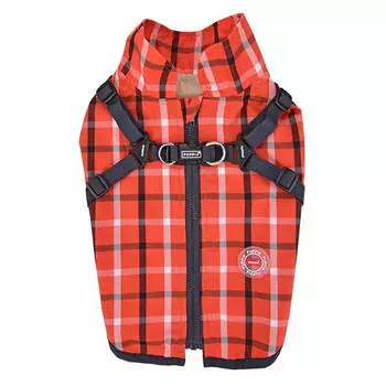 PUPPIA Жилет для собак со встроенной шлейкой "Baxter", красный, S (Южная Корея)