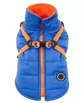 Puppia Жилет со шлейкой MOUNTAINEER II размер XL, цвет голубой