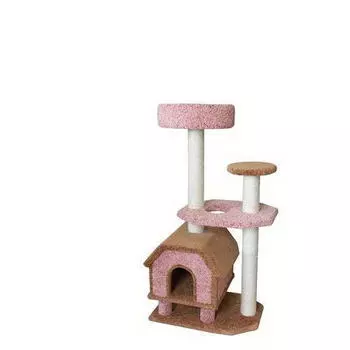 ПУШОК Домик Конура на ножках ковролин 67*46*131см