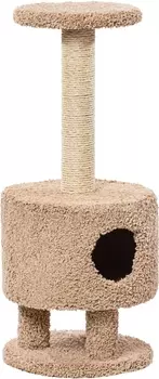 ПУШОК Домик круглый на ножках ковролин 42*42*102см