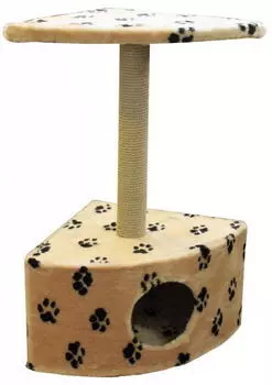 ПУШОК Домик Угловой мех 42*42*80см