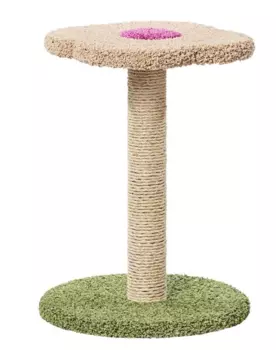 ПУШОК Когтеточка Цветочек ковролин 52*52*71см