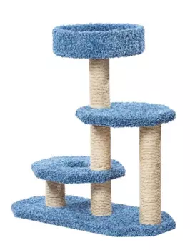 ПУШОК Когтеточка Двухъярусная ковролин 83*42*94см