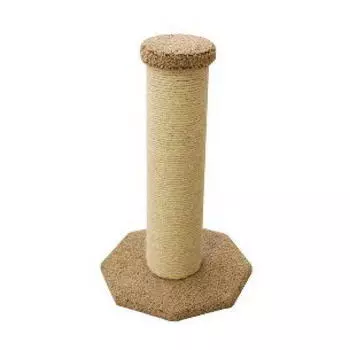 ПУШОК Столбик мощный голубой ковролин 42*42*78см