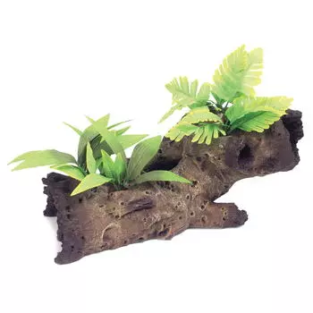 Rosewood Декор для аквариума "Коряга с растением", 40х20х22см (Великобритания)