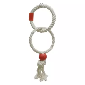 ROSEWOOD Качели для птиц "Двойное верёвочное кольцо", 52см (Великобритания)