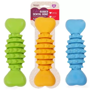 ROSEWOOD Игрушка для собак резиновая "Кость игольчатая", синяя, 20cм (Великобритания)