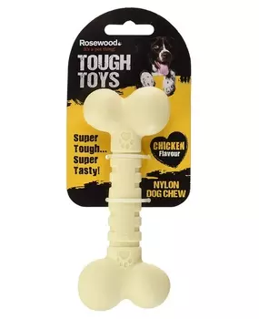 ROSEWOOD Игрушка для собак нейлон "Кость бежевая", 20х7х3см (Великобритания)