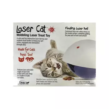 ROSEWOOD Игрушка для животных интерактивная с лазером "Лови вкусняшку", 19.6х14см (Великобритания)