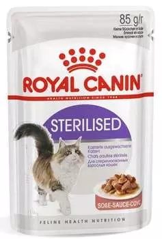 ROYAL CANIN Sterilised Корм влаж.кус.в соусе.д/стерилизованных кошек 85г
